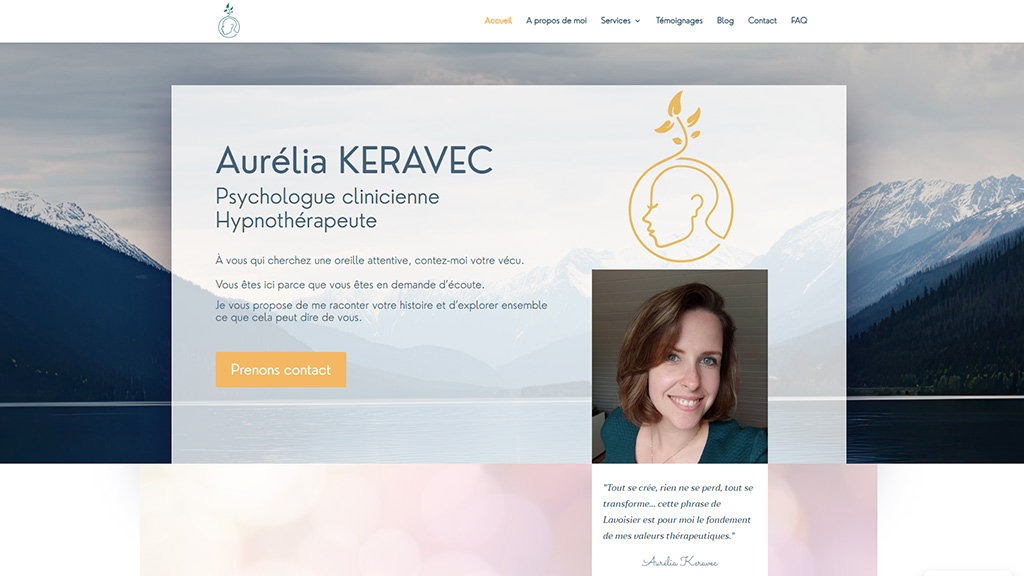 Aurélia Keravec - Psychologue clinicienne et hypnothérapeute